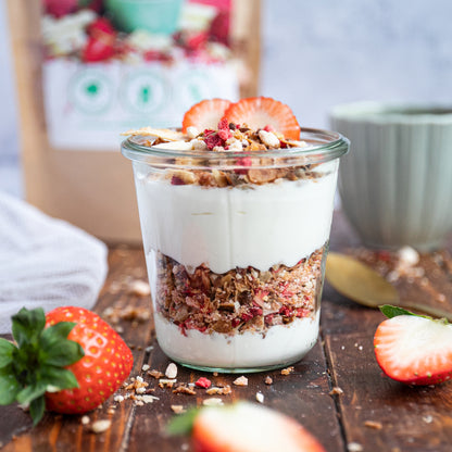 Simply Keto, Strawberry & White Chocolate Granola 250g