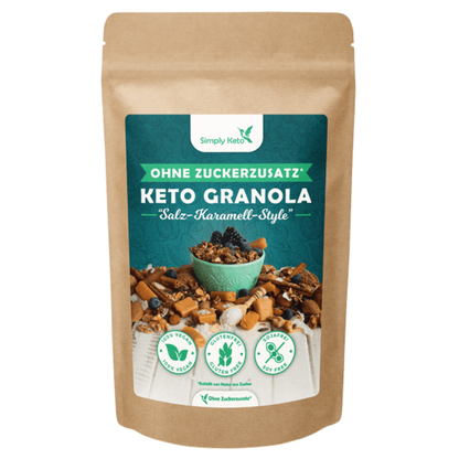 Simply Keto, Salted Caramel Crunchy Granola 250g