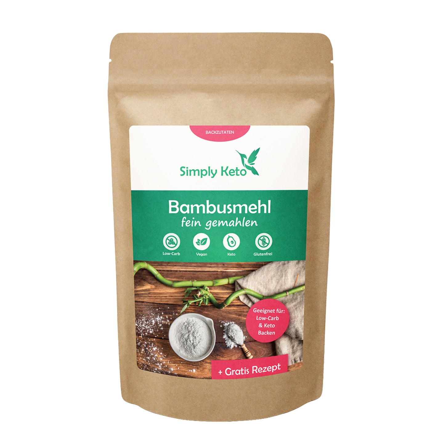 Simply Keto, Bamboo Fibre Flour 300g