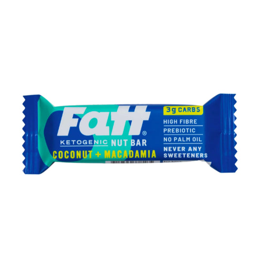 Fatt, Coconut + Macadamia Keto Bar 30g