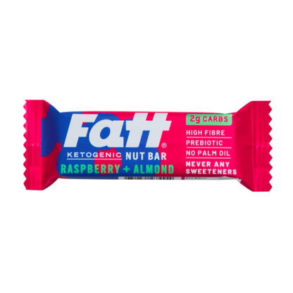 Fatt, Raspberry + Almond Keto Bar 30g